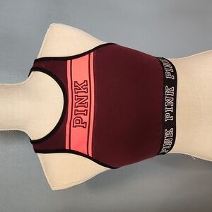 Victoria's Secret Pink racerback retro sports bra